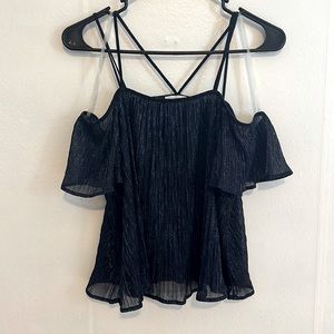 Flowy open shoulder top